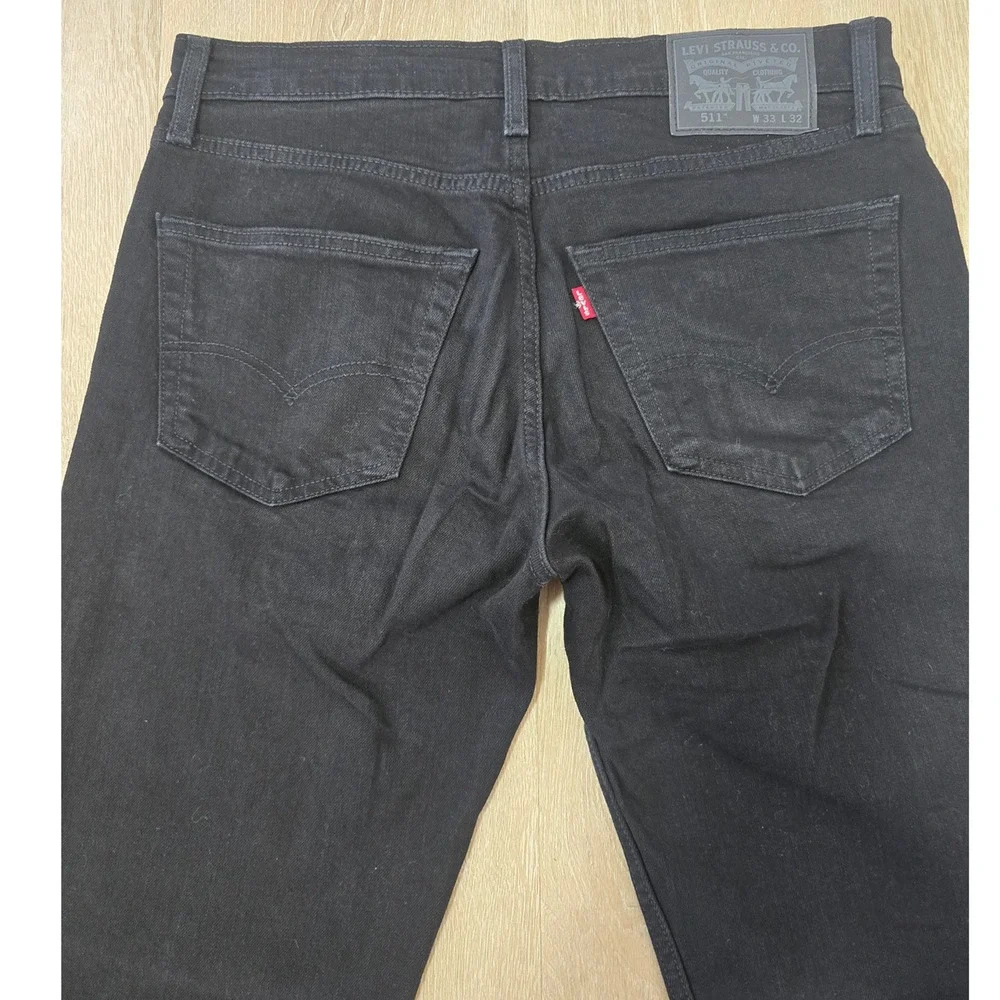 Levi’s 511 Slim Black Jeans Mens 33x32 Denim Classic